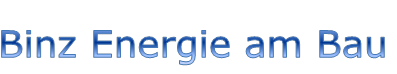 Schriftzug Binz Energie am Bau GmbH